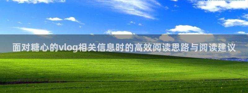 糖心网站：面对糖心的vlog相关信息时的高效阅读思路与阅读建议